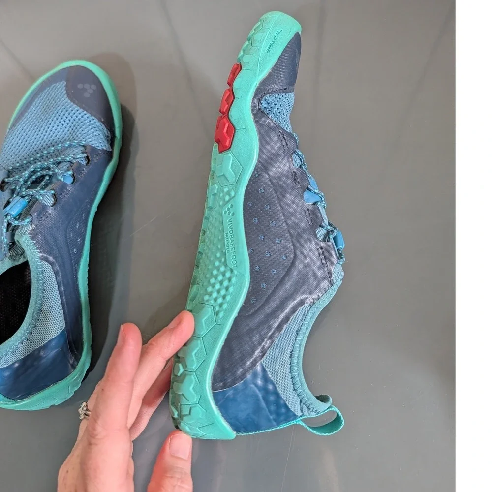 Vivobarefoot Primus Swimrun FG Blue Teal Minimalist Running Shoes Womens 38